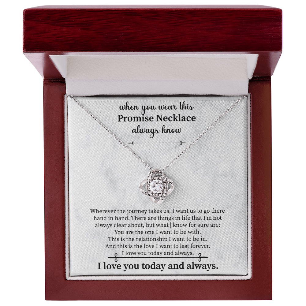 Promise Necklace for Girlfriend from Boyfriend, For Couples, Promise Necklace - Beauty Belliss