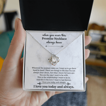 Promise Necklace for Girlfriend from Boyfriend, For Couples, Promise Necklace - Beauty Belliss