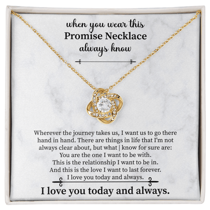 Promise Necklace for Girlfriend from Boyfriend, For Couples, Promise Necklace - Beauty Belliss