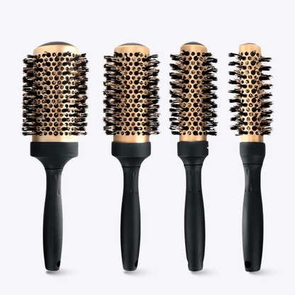 Round Hair Brush Professional Hair Styling Brush, Round Curling Brush Bristle - Beauty Belliss