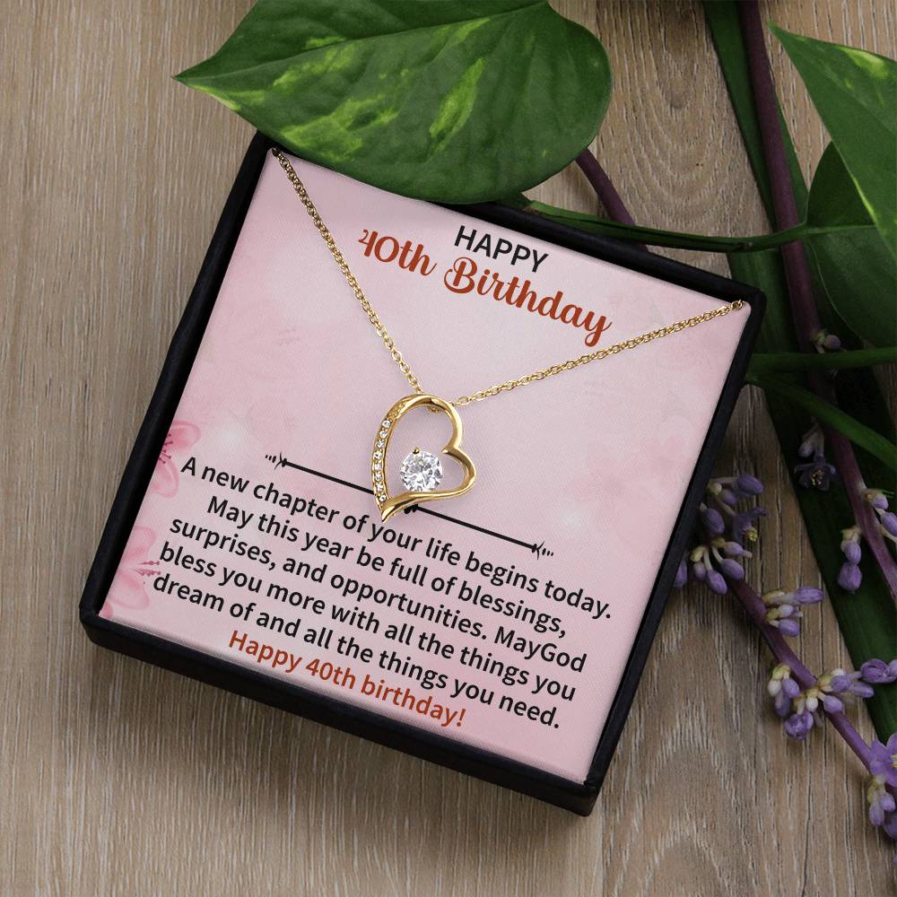 sentimental jewelry gift honoring 40 years of beautiful memories