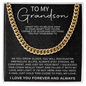 sentimental necklace gift for grandson symbolizing family love and connection