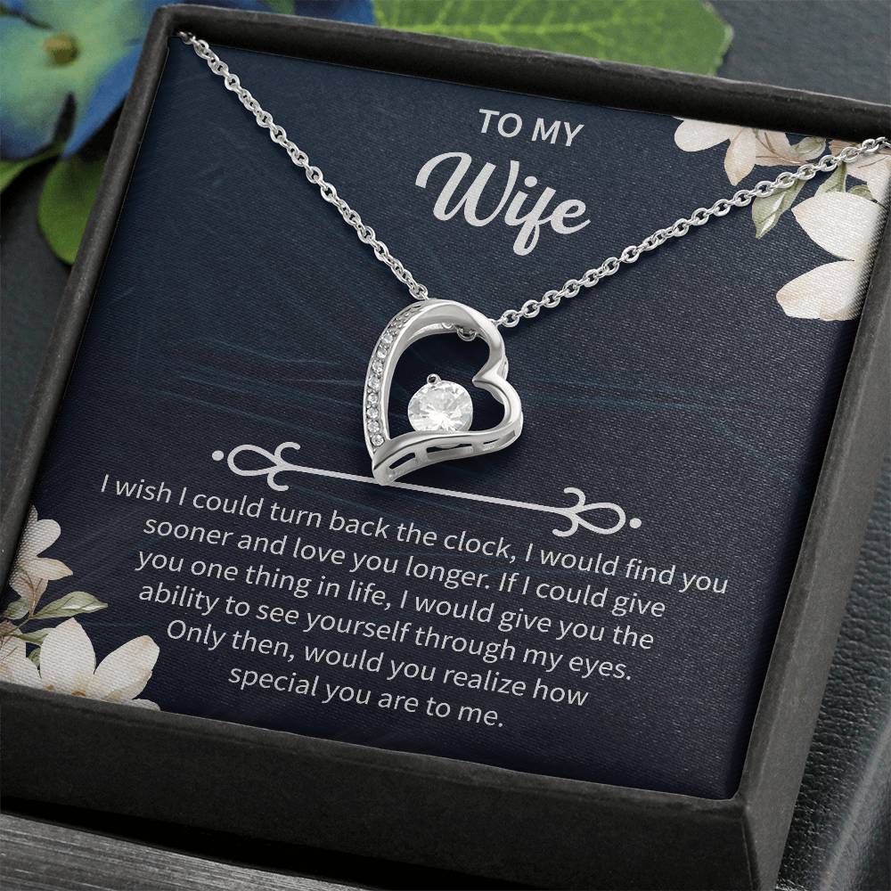 sentimental necklace gift from husband to his wife