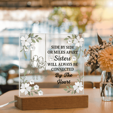 Sister Acrylic Square Plaque - Beauty Belliss