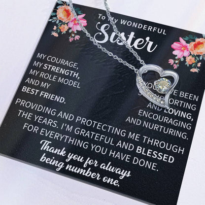 Sister Forever Love Necklace - gifts for sister - Beauty Belliss