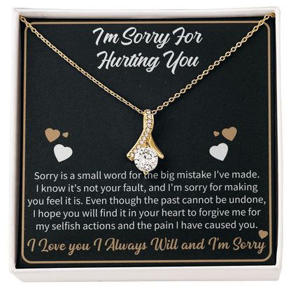emotional jewelry gift saying sorry for hurting you with genuine remorse