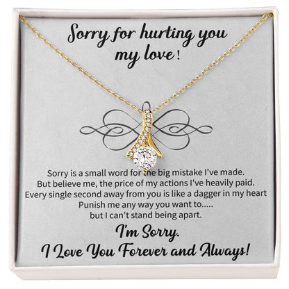 Sorry for Hurting you my love Alluring Beauty Necklace - Beauty Belliss