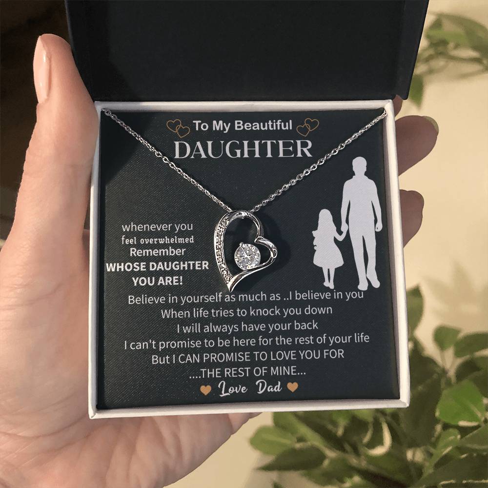 Special To My Daughter Necklace From Mom, Beautiful Birthday Gift, Mother Daughter Necklace - Beauty Belliss