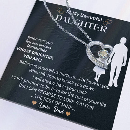Special To My Daughter Necklace From Mom, Beautiful Birthday Gift, Mother Daughter Necklace - Beauty Belliss