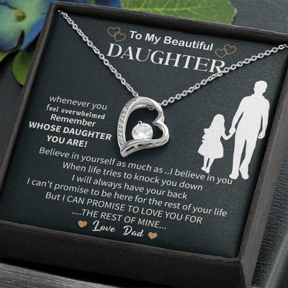 Special To My Daughter Necklace From Mom, Beautiful Birthday Gift, Mother Daughter Necklace - Beauty Belliss