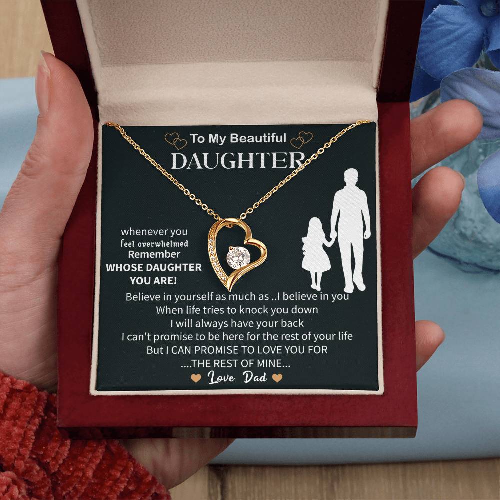 Special To My Daughter Necklace From Mom, Beautiful Birthday Gift, Mother Daughter Necklace - Beauty Belliss