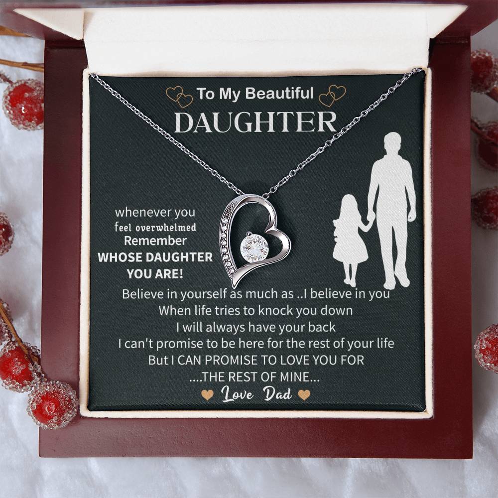 Special To My Daughter Necklace From Mom, Beautiful Birthday Gift, Mother Daughter Necklace - Beauty Belliss