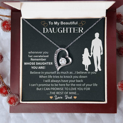 Special To My Daughter Necklace From Mom, Beautiful Birthday Gift, Mother Daughter Necklace - Beauty Belliss