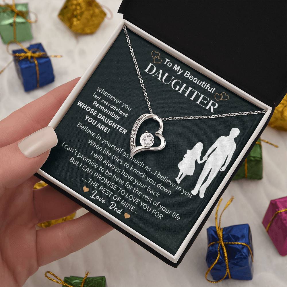 Special To My Daughter Necklace From Mom, Beautiful Birthday Gift, Mother Daughter Necklace - Beauty Belliss