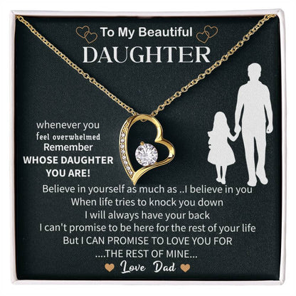 Special To My Daughter Necklace From Mom, Beautiful Birthday Gift, Mother Daughter Necklace - Beauty Belliss