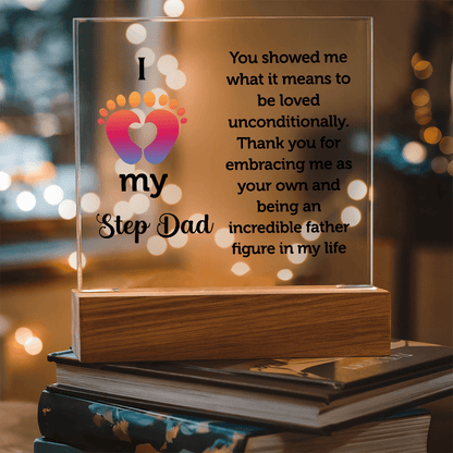 Step Dad Acrylic Square Plaque - Beauty Belliss