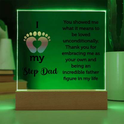 Step Dad Acrylic Square Plaque - Beauty Belliss