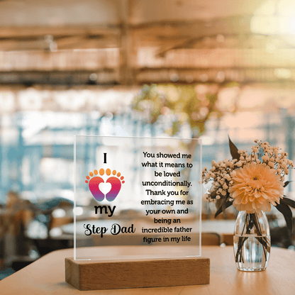 Step Dad Acrylic Square Plaque - Beauty Belliss