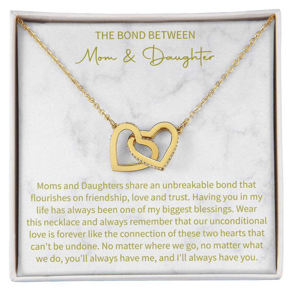 The bond between mom and daughter necklace, Daughter Necklace, Mother Daughter Keepsake, Mother And Daughter Gift, Mother To Daughter Gift, Mother Daughter Charm - Beauty Belliss