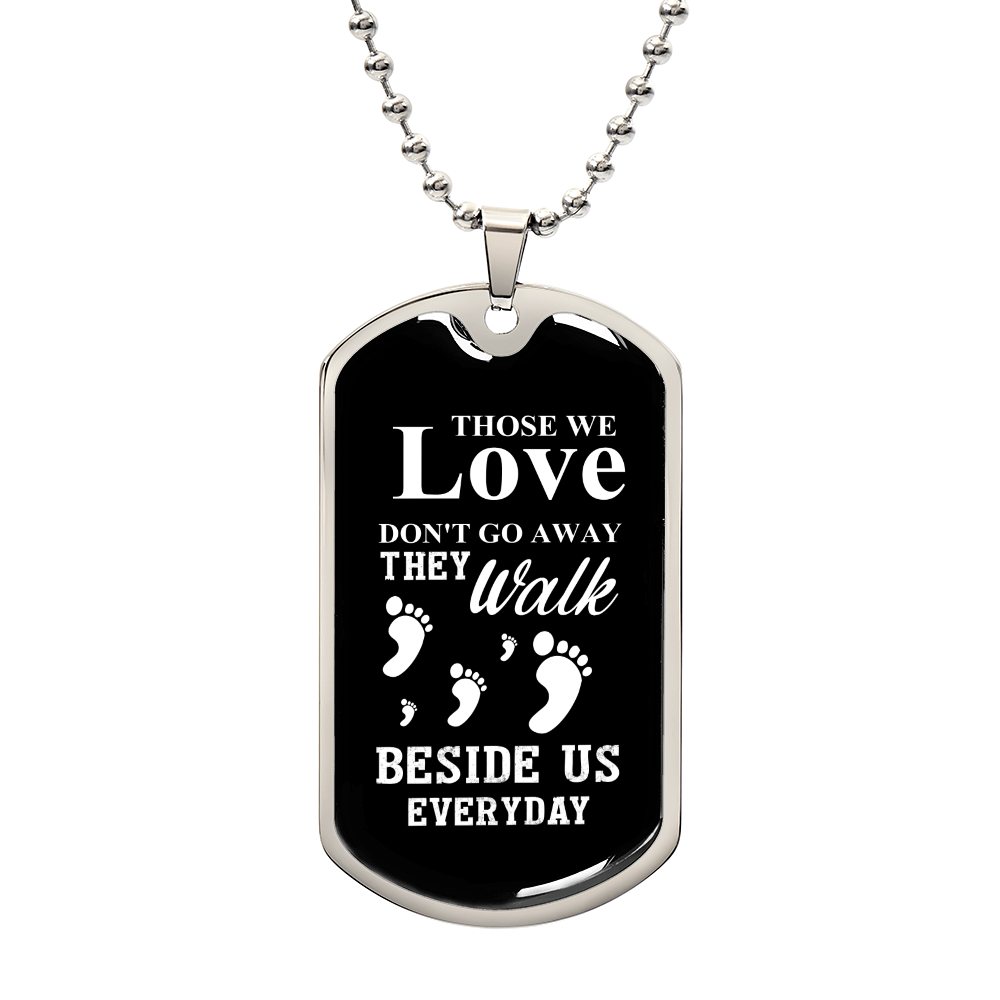 Those we love Luxury Graphic Dog Tag Necklace - Beauty Belliss