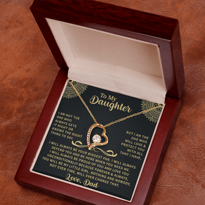 timeless forever love necklace for daughter suitable for daily wear
