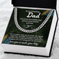 To an amazing Dad Cuban Link Chain - Fathers day gifts - Beauty Belliss