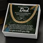 To an amazing Dad Cuban Link Chain - Fathers day gifts - Beauty Belliss