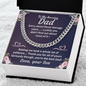 To my amazing Dad Cuban Link Chain - Fathers day gifts - Beauty Belliss