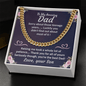 To my amazing Dad Cuban Link Chain - Fathers day gifts - Beauty Belliss