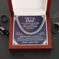 To my amazing Dad Cuban Link Chain - Fathers day gifts - Beauty Belliss