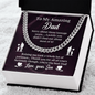 To My Amazing Dad Cuban Link Chain, To My Dad Gift, Dad Gifts from Daughter, Dad Gifts, Thank You Dad Gift, Father Necklace, Father's Day Gifts - Beauty Belliss