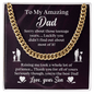 To My Amazing Dad Cuban Link Chain, To My Dad Gift, Dad Gifts from Daughter, Dad Gifts, Thank You Dad Gift, Father Necklace, Father's Day Gifts - Beauty Belliss
