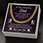 To My Amazing Dad Cuban Link Chain, To My Dad Gift, Dad Gifts from Daughter, Dad Gifts, Thank You Dad Gift, Father Necklace, Father's Day Gifts - Beauty Belliss