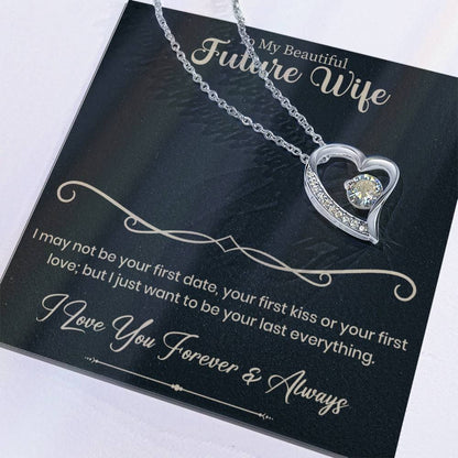 To My Beautiful Future Wife Forever Love Necklace - Beauty Belliss