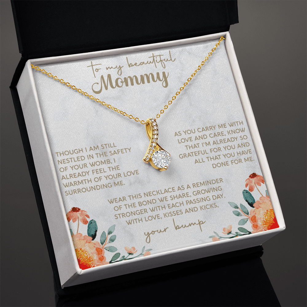 To My Beautiful Mommy Necklace, Mother's Day Jewelry, Gift From Daughter, Mother Gift, Mum Jewelry, Present For Mommy - Beauty Belliss