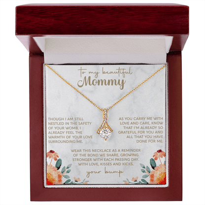 To My Beautiful Mommy Necklace, Mother's Day Jewelry, Gift From Daughter, Mother Gift, Mum Jewelry, Present For Mommy - Beauty Belliss