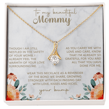 To My Beautiful Mommy Necklace, Mother's Day Jewelry, Gift From Daughter, Mother Gift, Mum Jewelry, Present For Mommy - Beauty Belliss