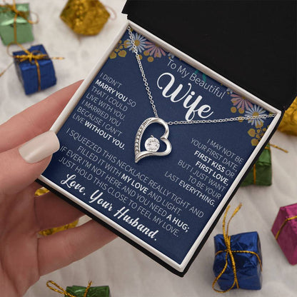 To My Beautiful wife Forever Love Necklace - Gifts for wife - Beauty Belliss