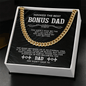 To My Bonus Dad - Cuban Chain Necklace - Beauty Belliss