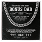 To My Bonus Dad - Cuban Chain Necklace - Beauty Belliss