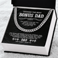 To My Bonus Dad - Cuban Chain Necklace - Beauty Belliss