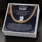 To My Bonus dad Cuban Link Chain - Beauty Belliss