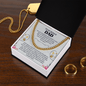 To my Bonus Dad Cuban Link Chain - Fathers day gifts - Beauty Belliss