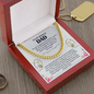 To my Bonus Dad Cuban Link Chain - Fathers day gifts - Beauty Belliss