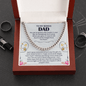To my Bonus Dad Cuban Link Chain - Fathers day gifts - Beauty Belliss
