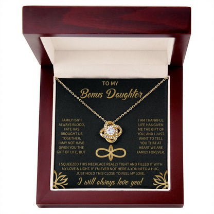 To My Bonus Daughter - Forever Love Necklace, Step daughter, Adopted daughter, daughter in law gift, future daughter, from step dad, from step mom, from step dad - Beauty Belliss