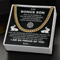 To my Bonus son Cuban Link Chain - Beauty Belliss