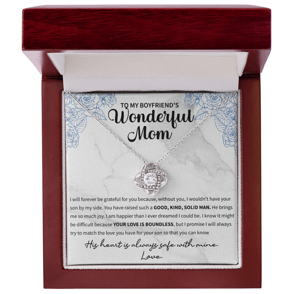 To my boyfriend's wonderful mom Love Knot Necklace - Beauty Belliss
