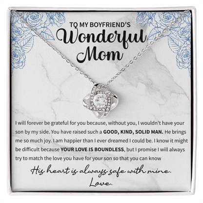 To my boyfriend's wonderful mom Love Knot Necklace - Beauty Belliss