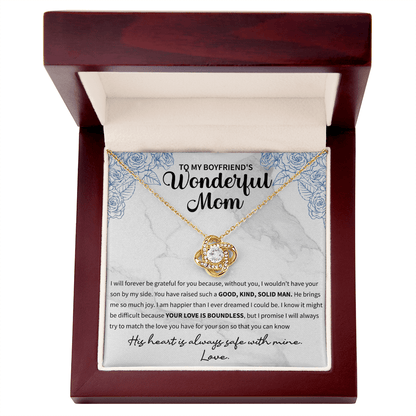 To my boyfriend's wonderful mom Love Knot Necklace - Beauty Belliss